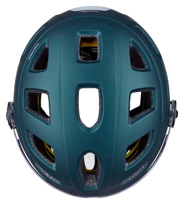 Urban Helmet Cairn Quartz Visor Led Usb Mips Blue Metalic