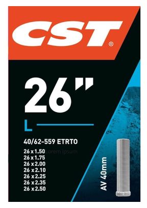 CST Chambre À Air Av40 26X 1.50-2.50 / 40/62-559