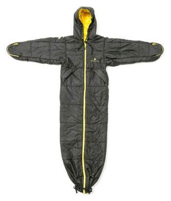Bergstop sac de couchage et d'une veste et d'un Cozybag Classique - Noir-et-Jaune