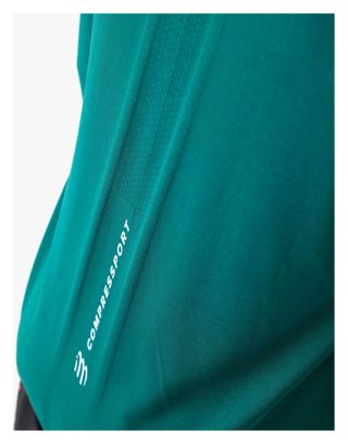 Camiseta de manga larga Compressport Performance Verde Oscuro