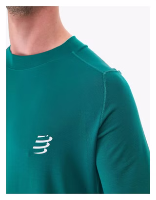 Compressport Performance T-shirt lange mouwen Donkergroen