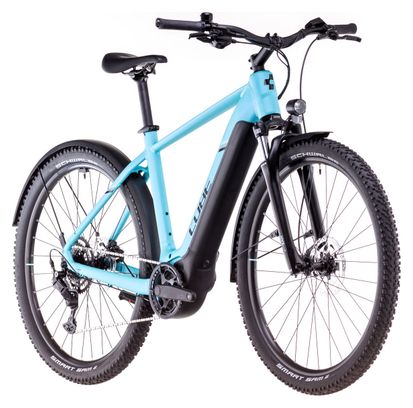 VTC Électrique Cube Nuride Hybrid Performance 500 Allroad Shimano Cues 9V 500 Wh 29'' Bleu Swimming Pool 2025