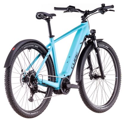 VTC Électrique Cube Nuride Hybrid Performance 500 Allroad Shimano Cues 9V 500 Wh 29'' Bleu Swimming Pool 2025