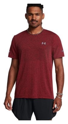 Under Armour Seamless Stride Red Heren Jersey met korte mouwen