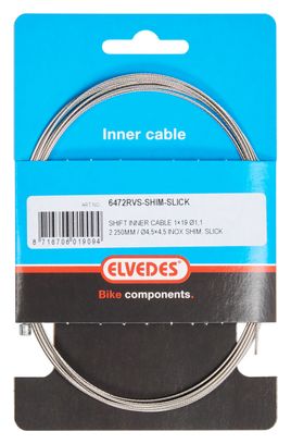 Cable de Transmission Elvedes 2250mm en Inox Ø 1.1 mm