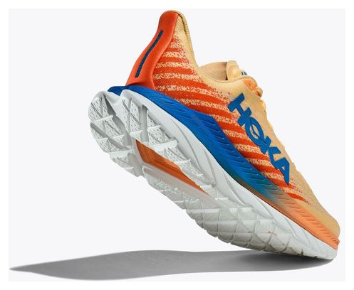 Chaussures de Running Hoka Mach 5 Orange Bleu