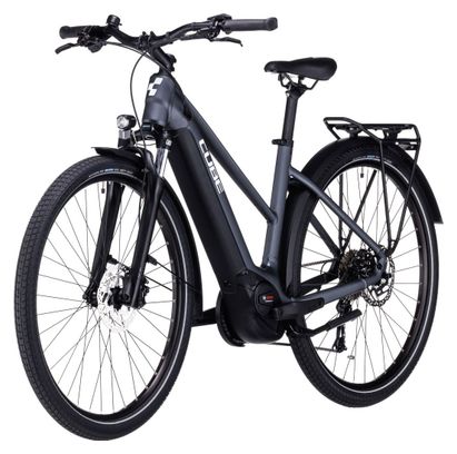 Cube Touring Hybrid One 500 Trapezio Bicicletta elettrica ibrida Shimano Alivio 9S 500 Wh 700 mm Grigio 2023