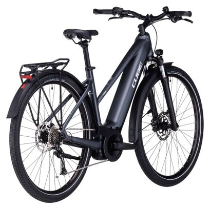 Cube Touring Hybrid One 500 Trapezio Bicicletta elettrica ibrida Shimano Alivio 9S 500 Wh 700 mm Grigio 2023