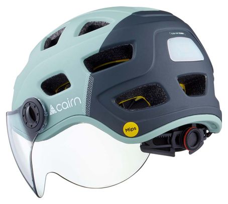 Cairn Quartz Visor Led Usb Mips Casco Urbano Luz Verde