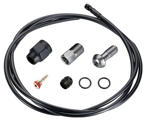 TRP Hose Kit 2000 mm - Ø5.0mm with Banjo Screw Black