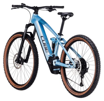 Cube Stereo Hybrid 120 Pro 625 Elektrische Volledig Geveerde MTB Shimano Deore 12S 625 Wh 29'' Sage Metallic Blauw 2024