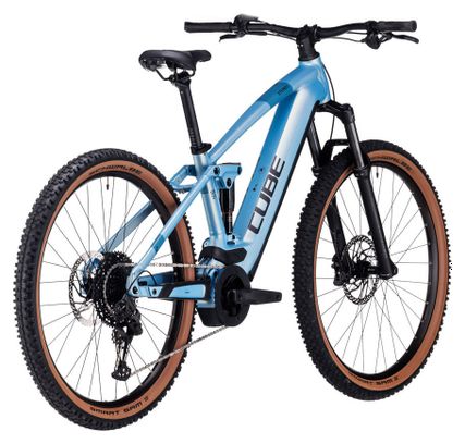 Cube Stereo Hybrid 120 Pro 625 Elektrische Volledig Geveerde MTB Shimano Deore 12S 625 Wh 29'' Sage Metallic Blauw 2024