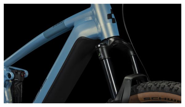 Cube Stereo Hybrid 120 Pro 625 Elektrische Volledig Geveerde MTB Shimano Deore 12S 625 Wh 29'' Sage Metallic Blauw 2024