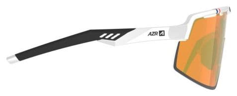 Set occhiali AZR Speed RX bianco laccato/oro + lenti trasparenti 