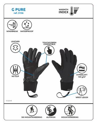 Gants Hiver Camp G Pure Noir