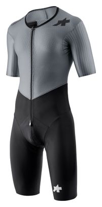 Mono de ciclismo Assos Equipe RS Le Houdini S11 Negro/Plata para hombre
