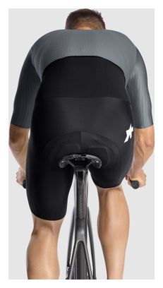 Mono de ciclismo Assos Equipe RS Le Houdini S11 Negro/Plata para hombre