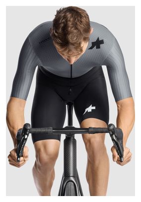 Mono de ciclismo Assos Equipe RS Le Houdini S11 Negro/Plata para hombre