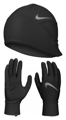 Nike Essential Running Black Herren Mütze + Handschuhe