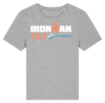 Ironman 70.3 Duisburg Grau Damen Kurzarm T-Shirt