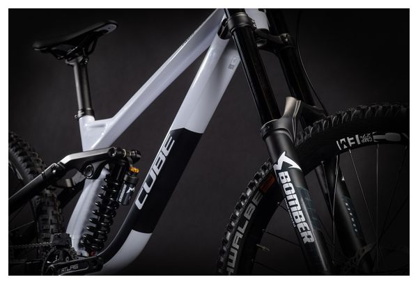 Cube Two15 Race Full Suspension MTB Sram GX DH 7S 27.5'' Flash White Black 2021