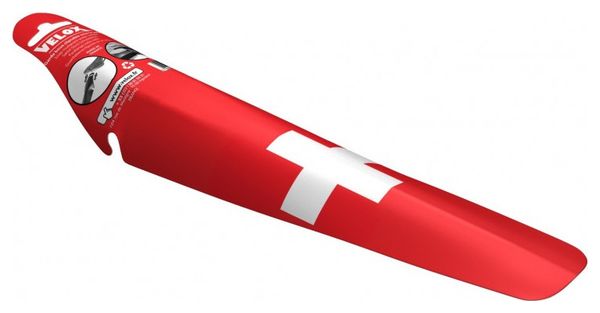 VELOX garde boue arrière clipsable motif drapeau de la Suisse