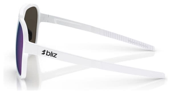 Lunettes Bliz A002 Blanc - Ecran Miroir Bleu