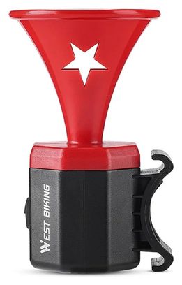 Sonnette de vélo à son d'avertissement 90 dB rechargeable par USB