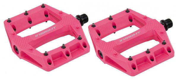 Paire de Pédales Plates Insight Thermoplastic DU Rose