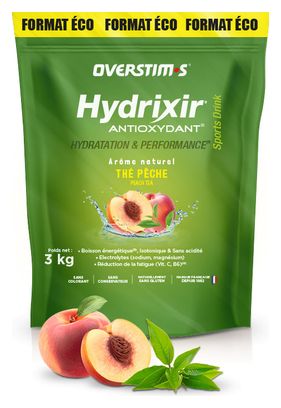 Boisson énergétique Overstims Hydrixir Antioxydant Thé Pêche - 3kg