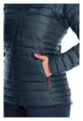Women's RAB Microlight Alpine Long Jacket Blue