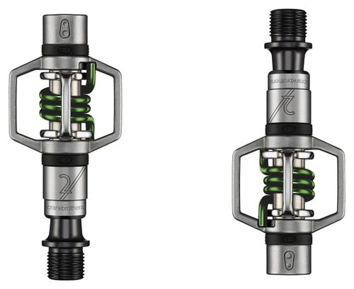 Paire de Pédales CRANKBROTHERS EGGBEATER 2 Argent Vert