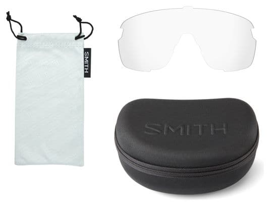 Smith Unisex Brille Weiß + Chromapop Schwarz