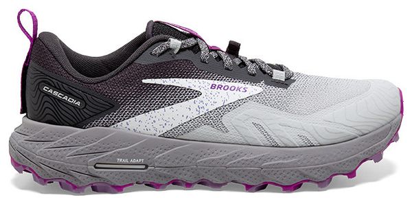 Brooks Cascadia 17 Grey Violet Women's Trail Shoes