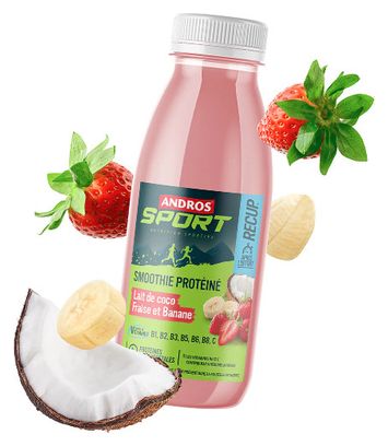 Andros Sport Récup Protein Smoothie Coconut Milk/Strawberry/Banana 330ml