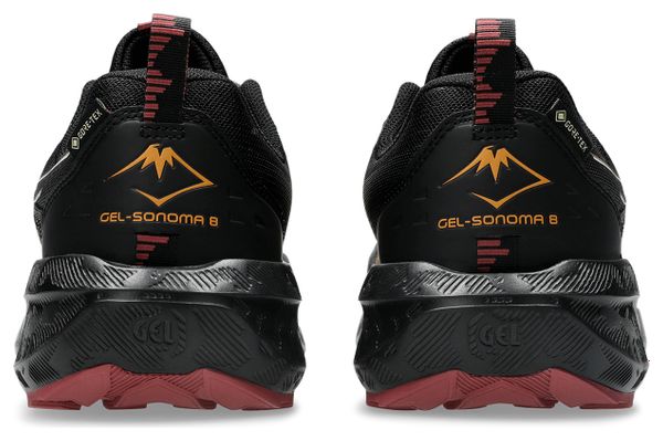 Asics Gel-Sonoma 8 GTX Men's Trail Running Shoes - Black/Red