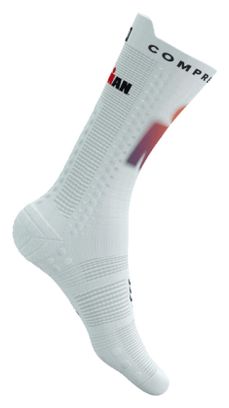 Compressport Pro Racing V4.0 Calze da ciclismo Ironman 2025 Bianco Sunset