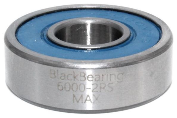 Black Bearing 6000-2RS Max 10 x 26 x 8 mm