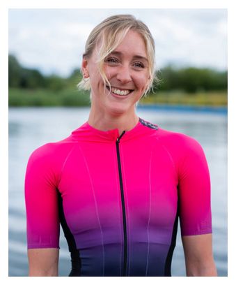 Combinaison Trifonction Huub TC Performance Rose/Noir Femme