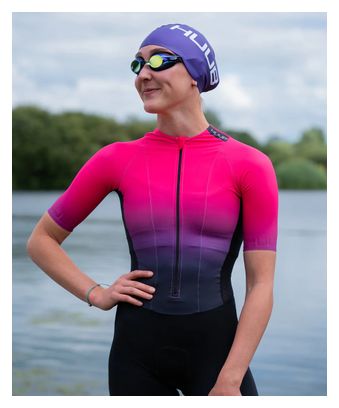 Combinaison Trifonction Huub TC Performance Rose/Noir Femme