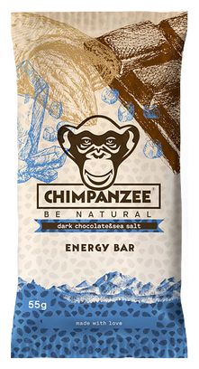 Barretta Energetica Scimpanzé 100% Cioccolato Salato naturale 55g VEGAN