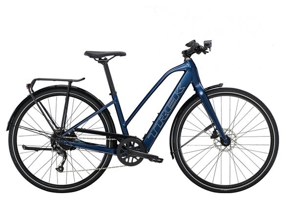 Vélo de Ville Électrique Trek FX+ 2 Shimano Altus 9V 250 Wh 700 mm Bleu Mulsanne 2023