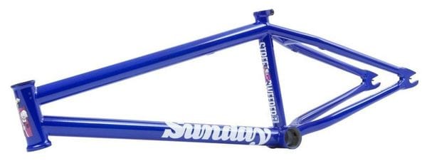 Cadre Sunday Street Sweeper Gloss Metallic Blue - Taille TopTube - 21