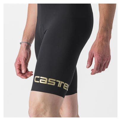 Castelli Premio Black Limited Edition Bib Shorts Black/Yellow