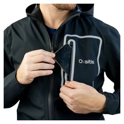 Chaqueta de trail impermeable OXSITIS Origin Stratus Negra