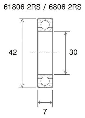 Roulement de pédalier B3 Inox- Blackbearing - BB30