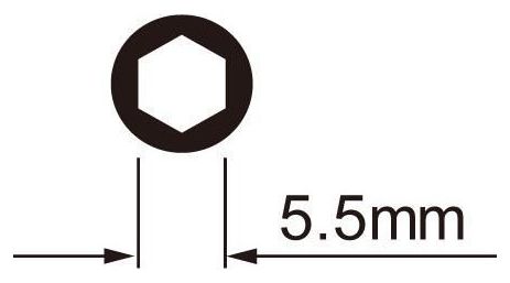 Spaaksleutel 5,5mm ICE TOOLZ 12C7