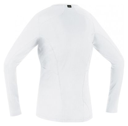 Gore M Base Layer Thermo Maglietta a maniche lunghe da donna bianca