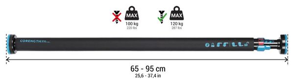 Barre de Traction Corength 70 cm Noir