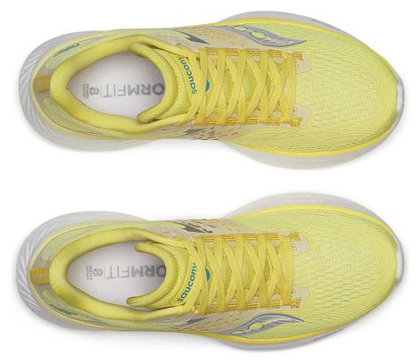 Chaussures Running Saucony Ride 17 Jaune Femme